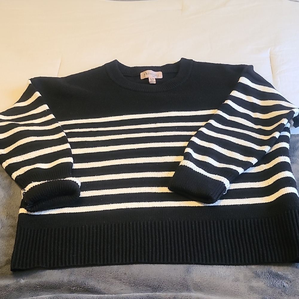 Philosophy Black Knit Sweater